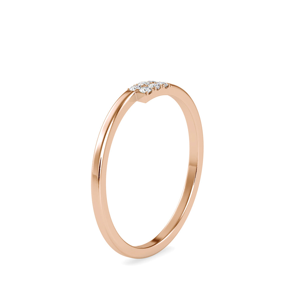 0.06Ct Cluster Lab-Grown Diamond Gold Ring