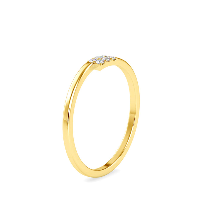 0.06Ct Cluster Lab-Grown Diamond Gold Ring