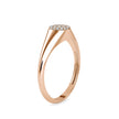 0.10Ct Cluster Signet Shank Lab-Grown Diamond Gold Ring