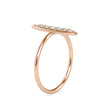 0.16Ct Marquise Shape Pave Lab-Grown Diamond Gold Ring