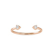 0.08Ct Open Style Round Cut Lab-Grown Diamond Gold Ring