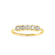 0.23Ct Baguette & Round Cut Lab-Grown Diamond Gold Ring