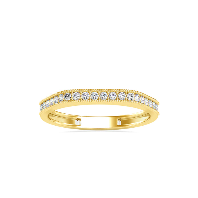 0.16Ct Vintage Inspire Prong Lab-Grown Diamond Gold Ring
