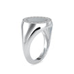 0.26Ct Round Cut Signet Lab-Grown Diamond Gold Ring