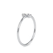 0.08Ct Baguette Cut Three Stone Lab-Grown Diamond Gold Ring