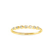 0.05Ct Pear Shaped Bezel Set Lab-Grown Diamond Gold Ring