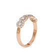 0.45Ct Five Stone Halo Lab-Grown Diamond Gold Ring