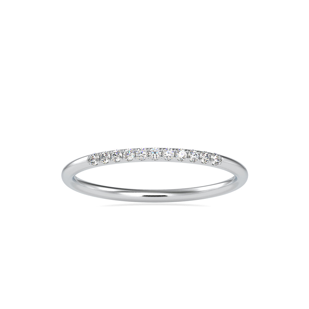 0.07Ct Prong Set Lab-Grown Diamond Gold Ring