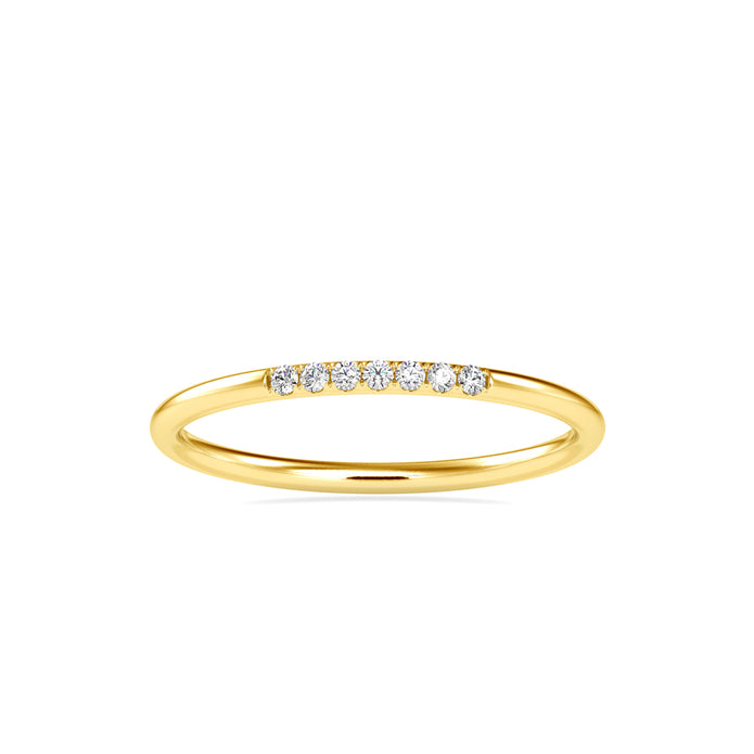 0.05Ct Minimalist Prong Set Lab-Grown Diamond Gold Ring