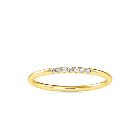 0.05Ct Minimalist Prong Set Lab-Grown Diamond Gold Ring