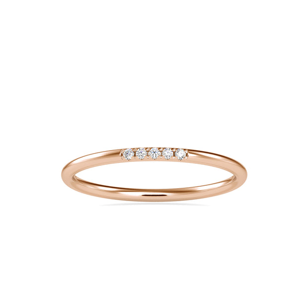 0.03Ct Minimalist Lab-Grown Diamond Gold Ring