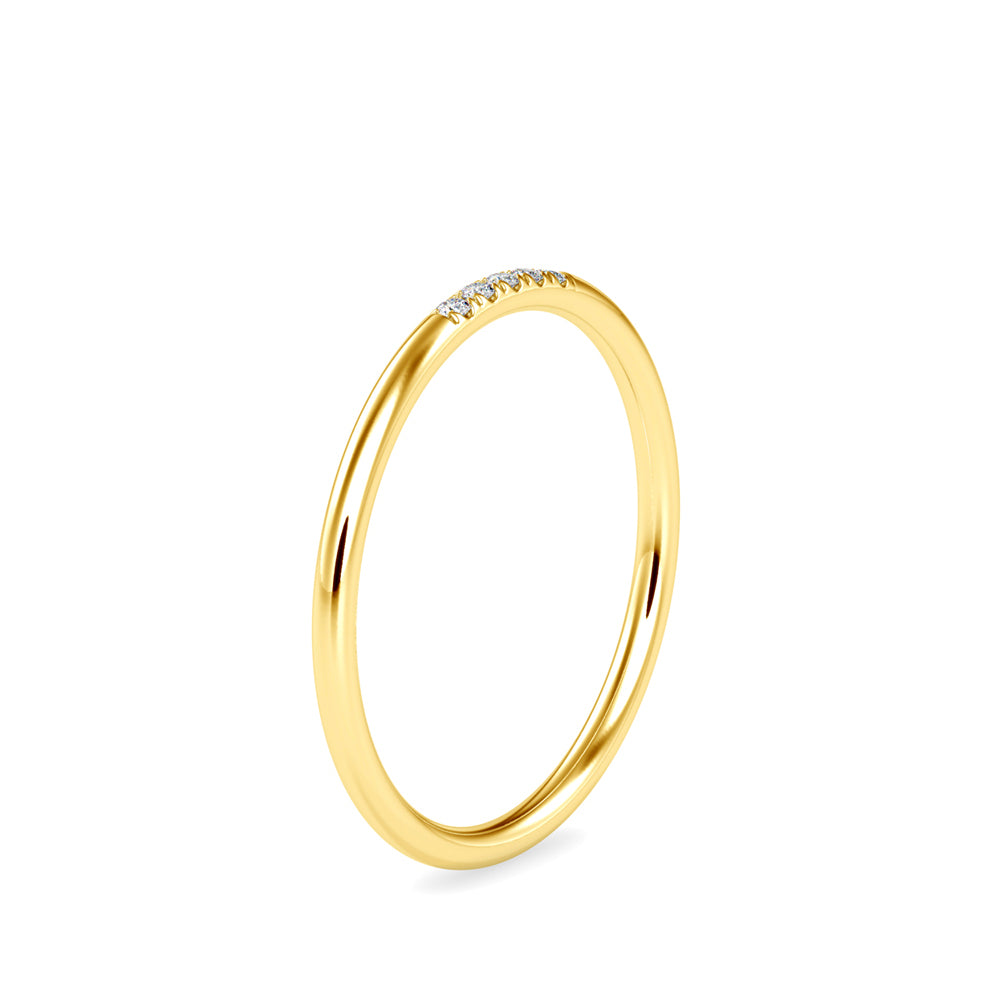 0.03Ct Minimalist Lab-Grown Diamond Gold Ring