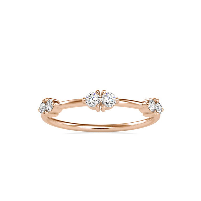 0.24Ct Prong Set Lab-Grown Diamond Gold Ring