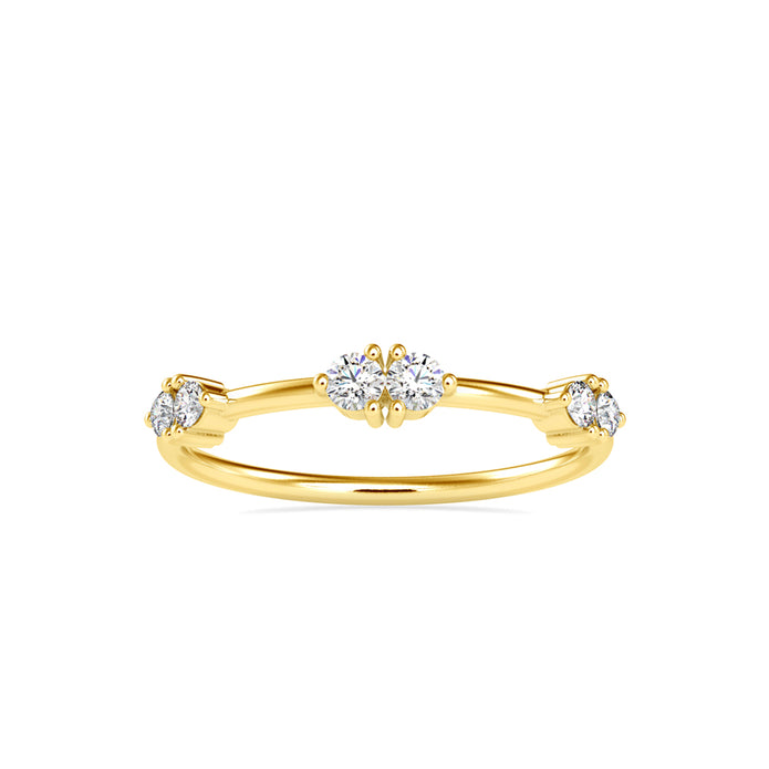 0.24Ct Prong Set Lab-Grown Diamond Gold Ring