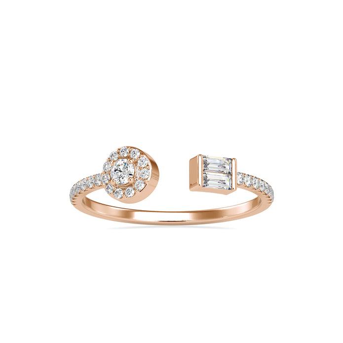 0.24Ct Toi Et Moi Open Style Lab-Grown Diamond Gold Ring