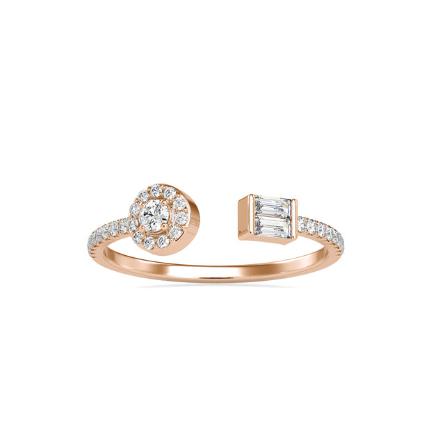 0.24Ct Toi Et Moi Open Style Lab-Grown Diamond Gold Ring