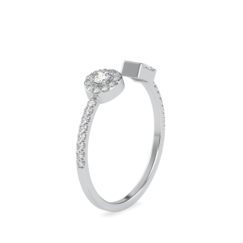 0.24Ct Toi Et Moi Open Style Lab-Grown Diamond Gold Ring