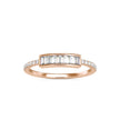 0.35Ct Baguette Cut Channel Set Lab-Grown Diamond Gold Ring