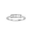 0.35Ct Baguette Cut Channel Set Lab-Grown Diamond Gold Ring