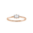 0.31Ct Baguette Solitaire Lab-Grown Diamond Gold Ring