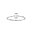 0.31Ct Baguette Solitaire Minimalist Lab-Grown Diamond Gold Ring