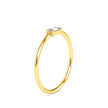 0.11Ct Baguette Prong Set Lab-Grown Diamond Gold Ring
