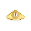 0.11Ct Baguette Bezel Set Lab-Grown Diamond Gold Ring