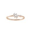 0.12Ct Marquise Prong Set Lab-Grown Diamond Gold Ring