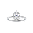 0.65Ct Round Halo Lab-Grown Diamond Gold Ring