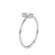 0.20Ct Round Oval Two Stone Lab-Grown Diamond Gold Ring