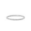 0.04Ct Twisted Round Pave Lab-Grown Diamond Gold Ring