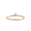 0.04Ct Round Prong Lab-Grown Diamond Gold Ring