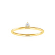 0.04Ct Round Prong Lab-Grown Diamond Gold Ring