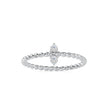0.08Ct Twisted Round Two Stone Lab-Grown Diamond Gold Ring