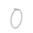 0.08Ct Twisted Round Two Stone Lab-Grown Diamond Gold Ring