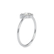 0.39Ct Crown Style Pear Prong Lab-Grown Diamond Gold Ring