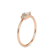 0.37Ct Pear Shape Prong Set Lab-Grown Diamond Gold Ring