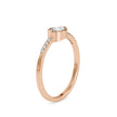 0.41Ct Pear Bezel Set Lab-Grown Diamond Gold Ring