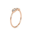 0.38Ct Baguette Bezel With Three Stone Lab-Grown Diamond Gold Ring