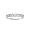 0.27Ct Vintage Half Eternity Lab-Grown Diamond Gold Ring