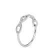0.06Ct Twisted Infinity Pave Lab-Grown Diamond Gold Ring