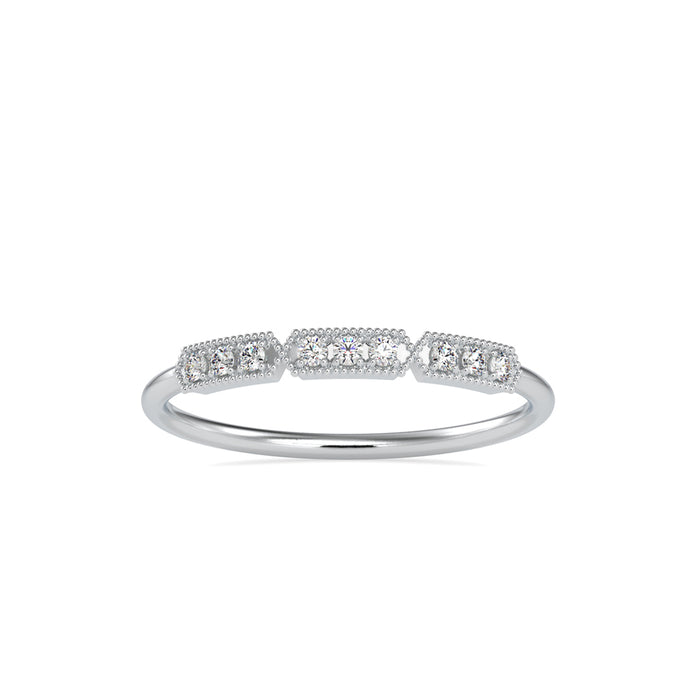 0.07Ct Vintage Prong Set Lab-Grown Diamond Gold Ring
