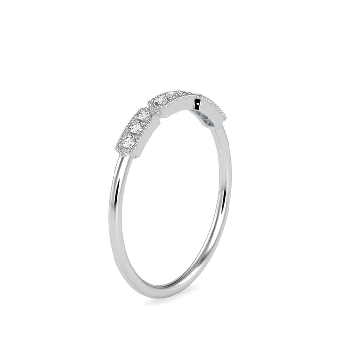 0.07Ct Vintage Prong Set Lab-Grown Diamond Gold Ring