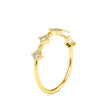 0.09Ct Round Half Eternity Lab-Grown Diamond Gold Ring