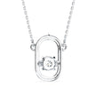 0.12Ct Floral Prong Lab-Grown Diamond Gold Pendant Necklace