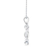 0.10Ct Round Bezel Twisted Lab-Grown Diamond Gold Pendant Necklace