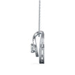 0.26Ct Floting Style Bezel Lab-Grown Diamond Gold Pendant Necklace