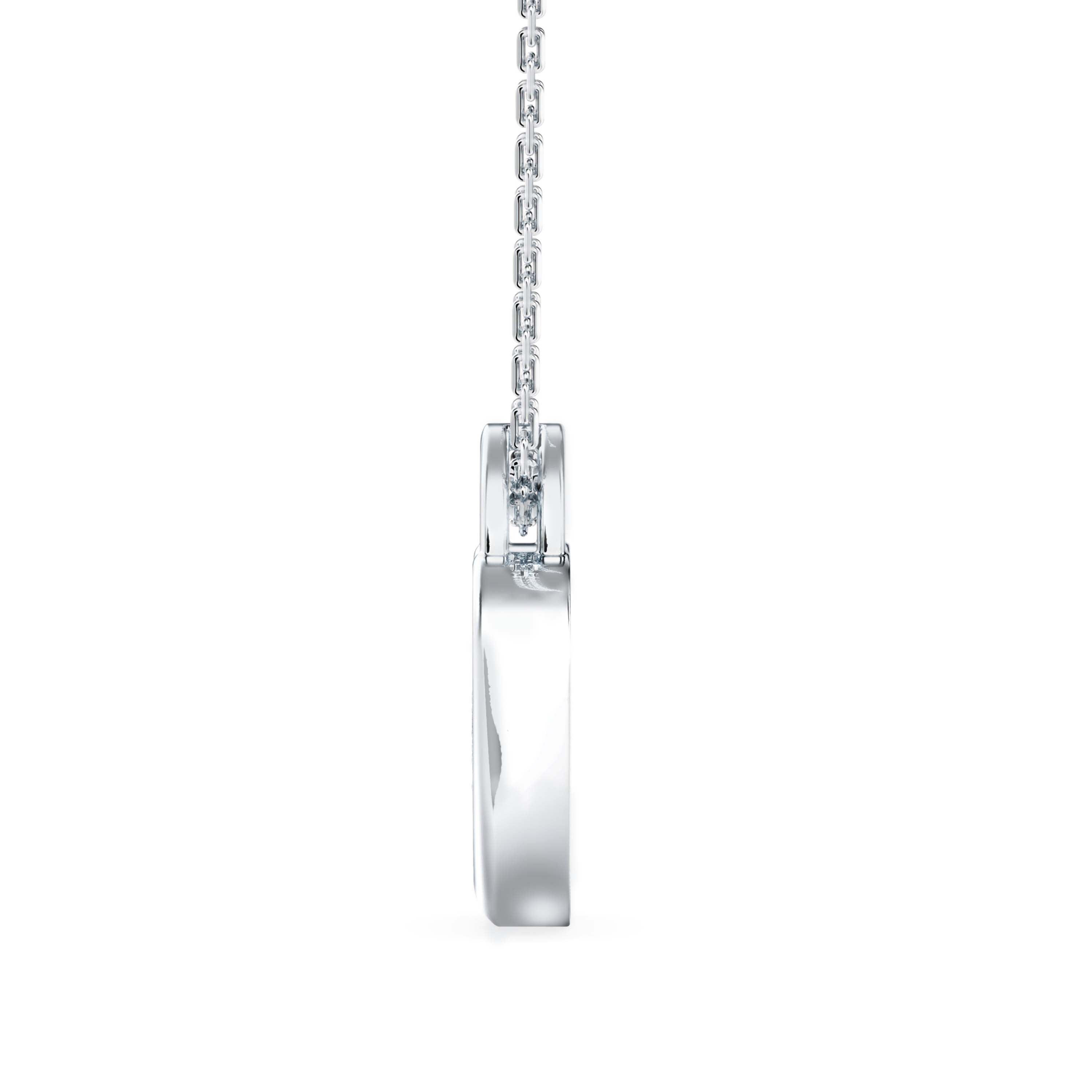 0.02Ct Heart Shape Cluster Lab-Grown Diamond Gold Pendant Necklace