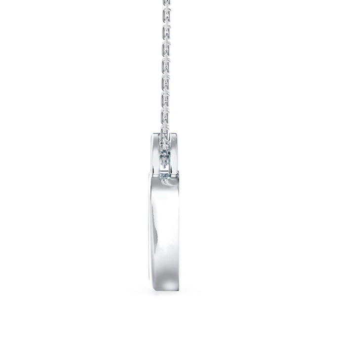 0.02Ct Heart Shape Cluster Lab-Grown Diamond Gold Pendant Necklace