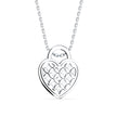 0.02Ct Heart Shape Cluster Lab-Grown Diamond Gold Pendant Necklace